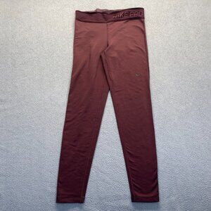 Nike Dri-Fit Women's Leggings,Burgundy,Athletic,Comfort,Size‎ Large